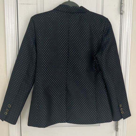BB Dakota Navy & Gold Polka Dot Blazer - Picture 5 of 7